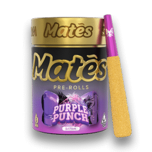 Purple Punch mates, muha mates, muha meds mates, mates pre rolls, muha mates pre rolls, muha pre rolls, infused mini joint, infused mini joints, muha meds flavors, muha meds thc percentage, muhas flavors,