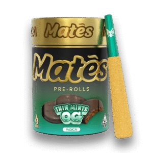 Thin Mints OG mates, muha mates, muha meds mates, mates pre rolls, muha mates pre rolls, muha pre rolls, infused mini joint, infused mini joints, muha meds flavors, muha meds thc percentage, muhas flavors,